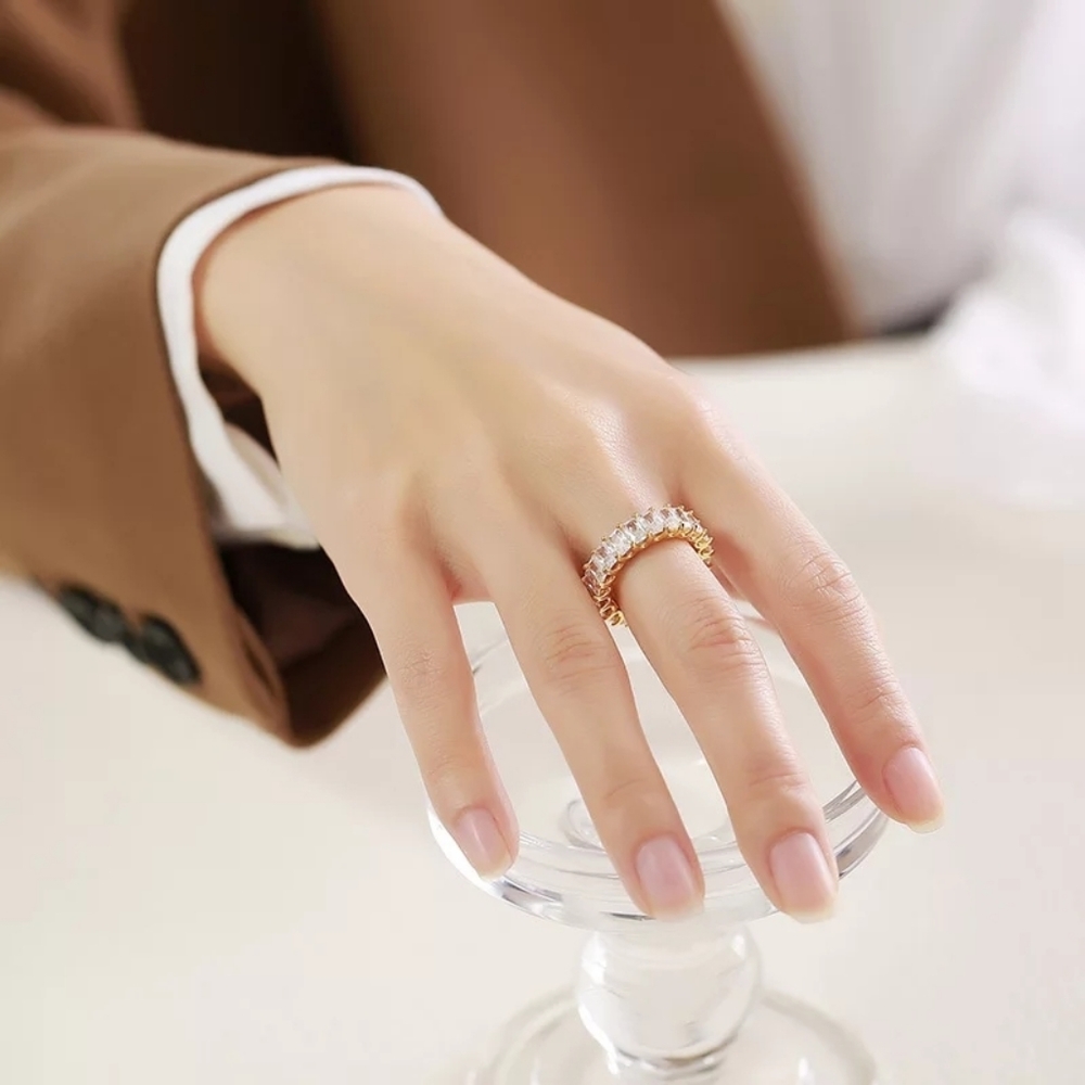 New Gold Baguette Diamond Eternity Ring 25